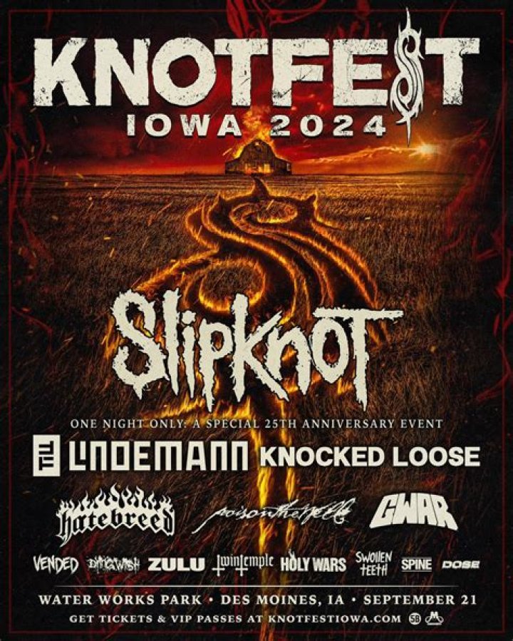 Slipknot Details The Lineup For Knotfest Iowa